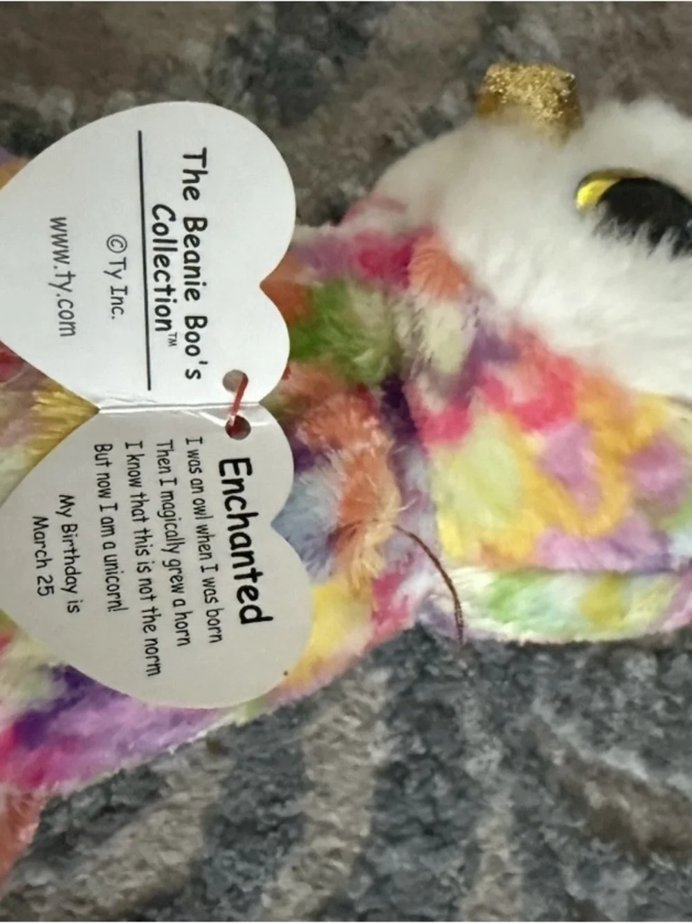 Ty Beanie Boos Multicolor Plush Stuffed Animals